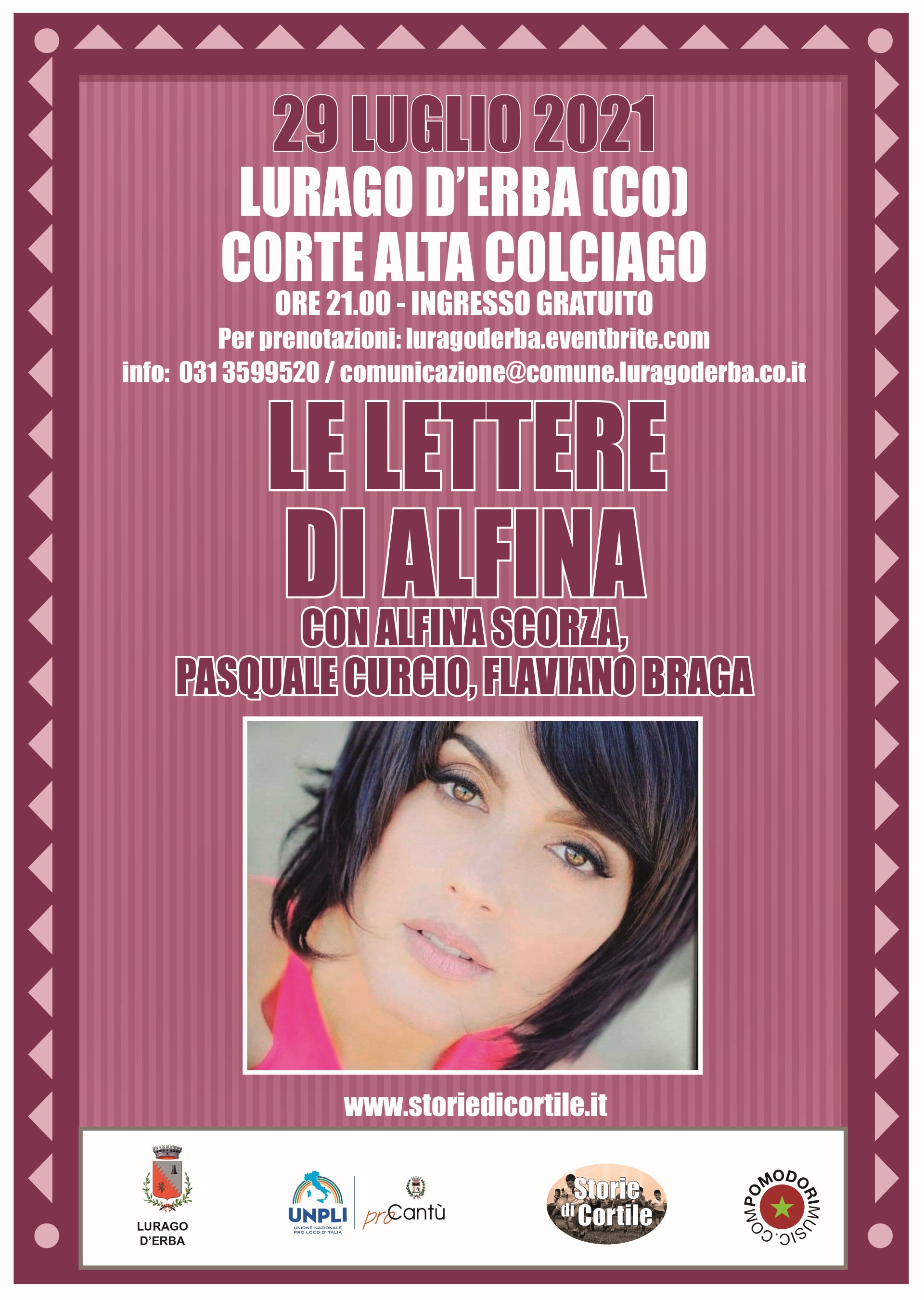 29/07/2021 - Lurago - Le lettere di Alfina con Alfina Scorza, Pasquale Curcio e Flaviano Braga