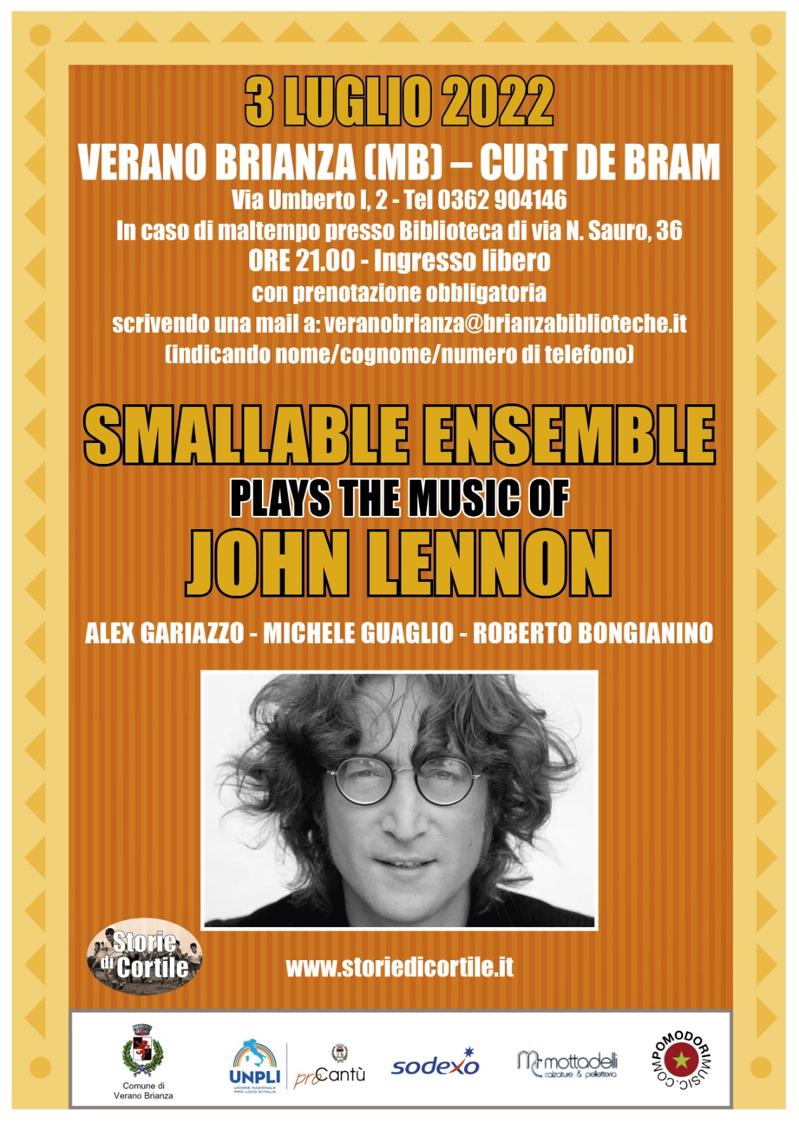 Storie di Cortile: Smallable Ensemble plays the music of John Lennon